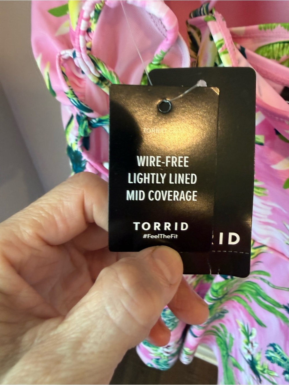Torrid Pink Floral One-Piece Swim Dress - Picture 8 of 9
